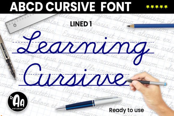 Abcd Cursive Lined1: A Handwritten Typeface for Modern Web Design