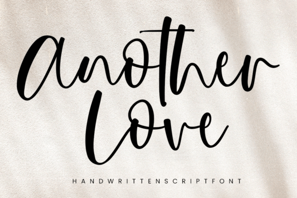 Another Love: The Elegant Script Font for Polished Branding