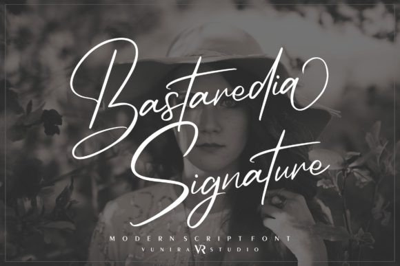 Bastaredia Signature: A Premium Script Font for Modern Campaigns