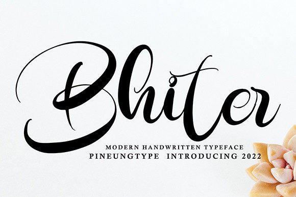 Bhiter: A Fresh Handwritten Typeface for Authentic Brand Identity