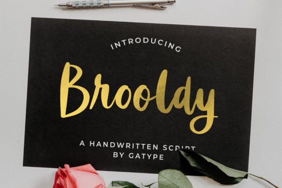 Brooldy: The Bold Handwritten Script Font for Your Next Creative Project