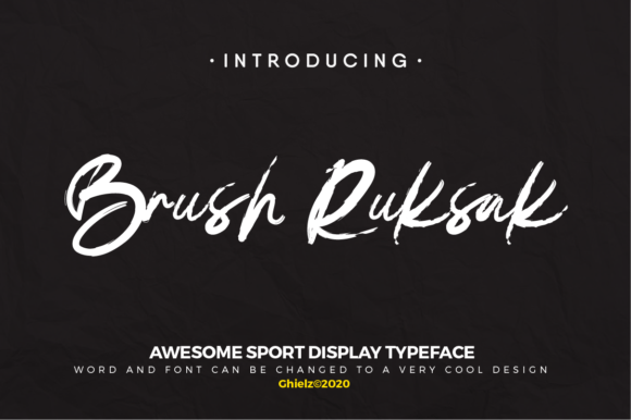 Brush Ruksak: The Perfect Handwritten Typeface for Handmade Products