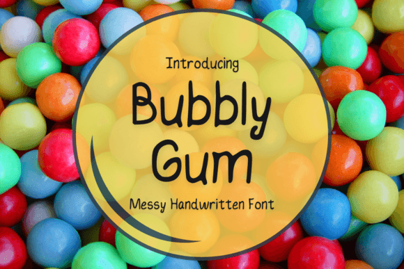 Bubbly Gum: A Modern Handwritten Typeface for Playful Branding