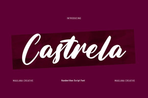 Castrela: The Handwritten Typeface That Elevates Your Brand Identity