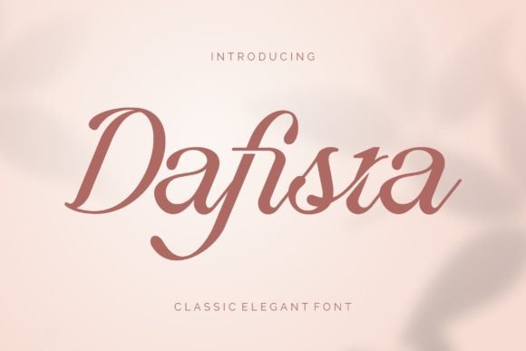 Dafista: The Elegant Script Typeface for Premium Branding