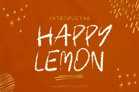 Happy Lemon: The Perfect Handwritten Typeface for Small Business Branding