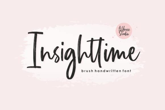 Insighttime: A Charming Script Typeface for Elegant Web Design