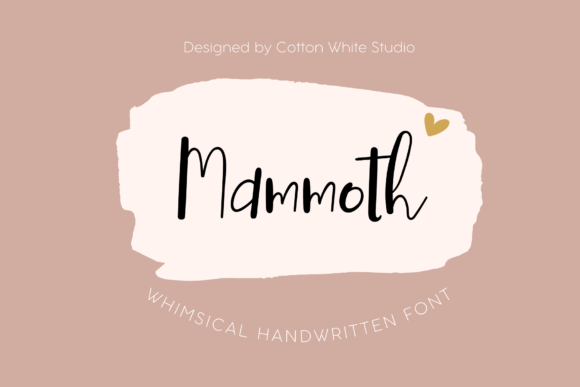 Mammoth: The Handwritten Typeface That Elevates Editorial Design