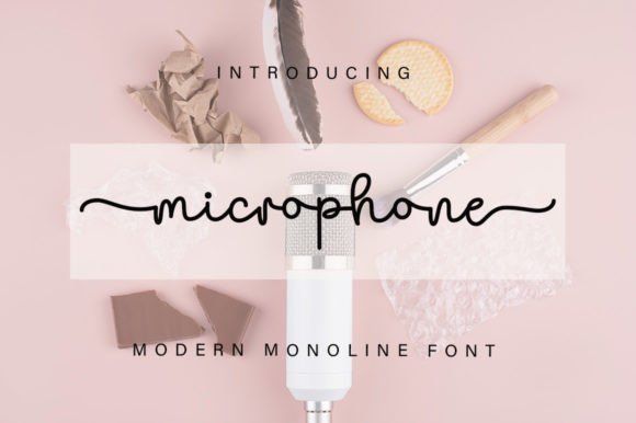 Microphone: The Elegant Handwritten Typeface for Modern Editorial Design