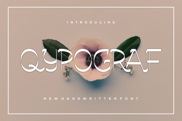 Qypograf: A Whimsical Handwritten Font for Real Branding Projects