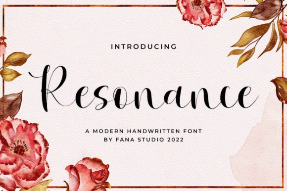 Resonance Script: A Premium Font for Handmade Labels & Invitations