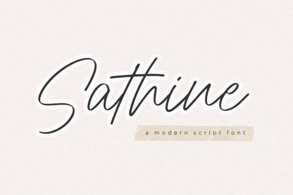 Sathine: The Elegant Script Typeface for Modern Web Design