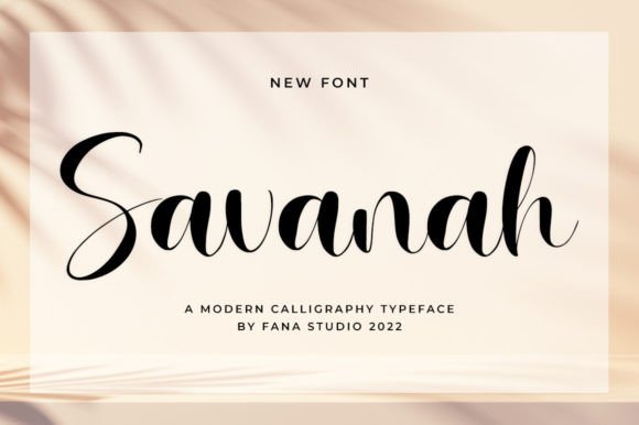 Savanah: The Modern Script Font for Cohesive Small Business Branding