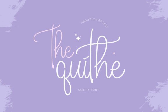 The Quithe: A Delicate Script Font for Handmade Labels and Printables