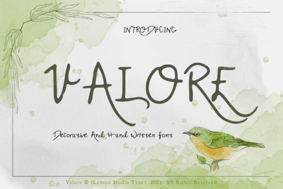 Valore: The Handwritten Typeface That Stops Scrolling